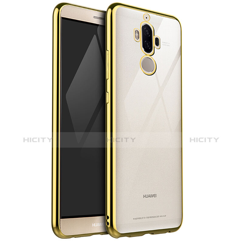 Funda Silicona Ultrafina Carcasa Transparente H04 para Huawei Mate 9 Oro