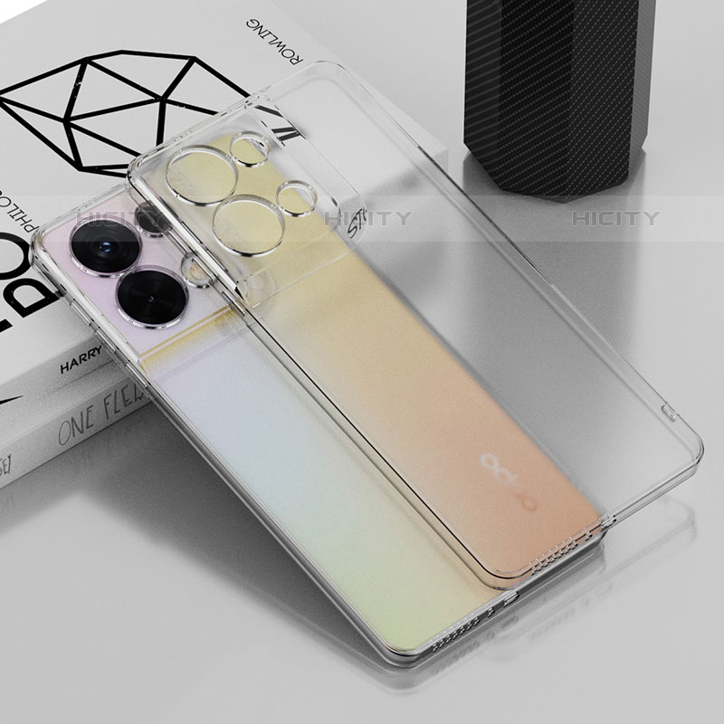 Funda Silicona Ultrafina Carcasa Transparente H04 para Oppo Reno8 5G Claro