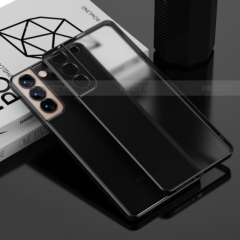 Funda Silicona Ultrafina Carcasa Transparente H04 para Samsung Galaxy S21 5G Negro