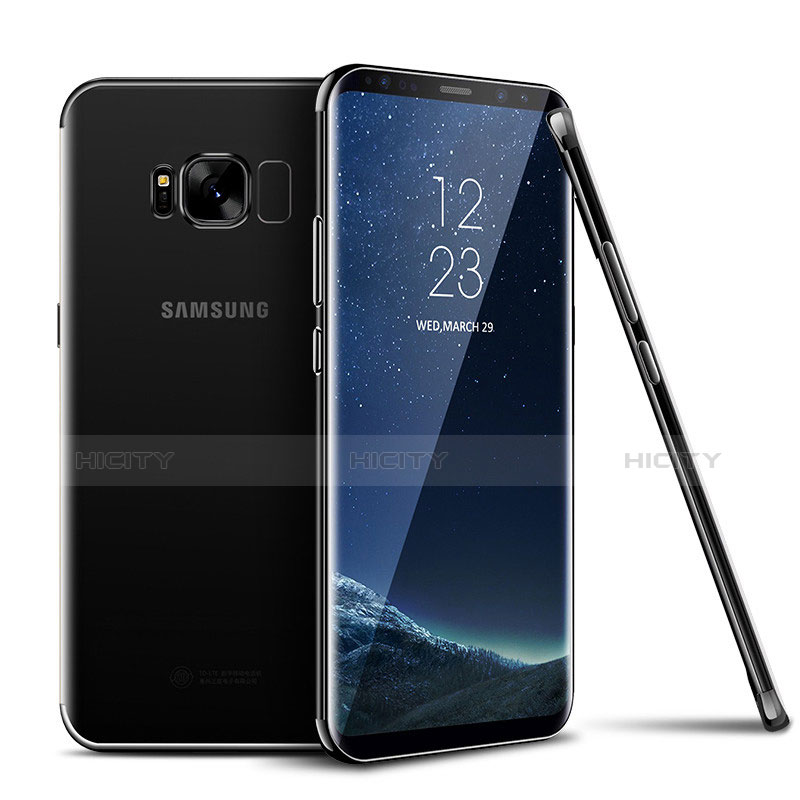 Funda Silicona Ultrafina Carcasa Transparente H04 para Samsung Galaxy S8 Plus Negro