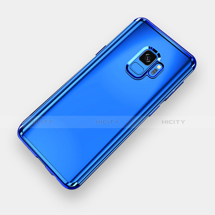 Funda Silicona Ultrafina Carcasa Transparente H04 para Samsung Galaxy S9 Azul