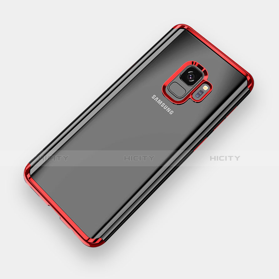 Funda Silicona Ultrafina Carcasa Transparente H04 para Samsung Galaxy S9 Rojo