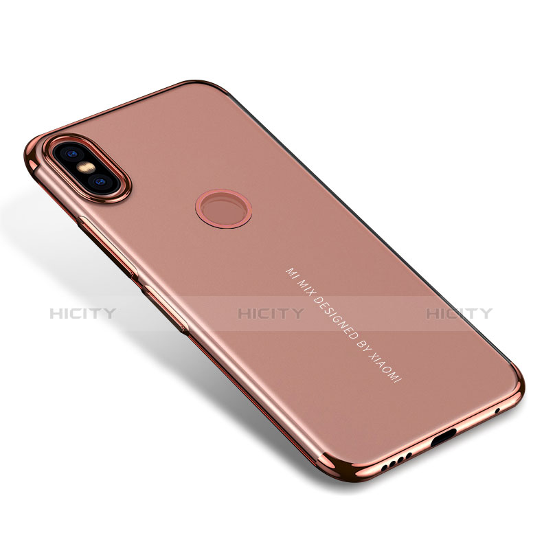 Funda Silicona Ultrafina Carcasa Transparente H04 para Xiaomi Mi Mix 2S Oro Rosa