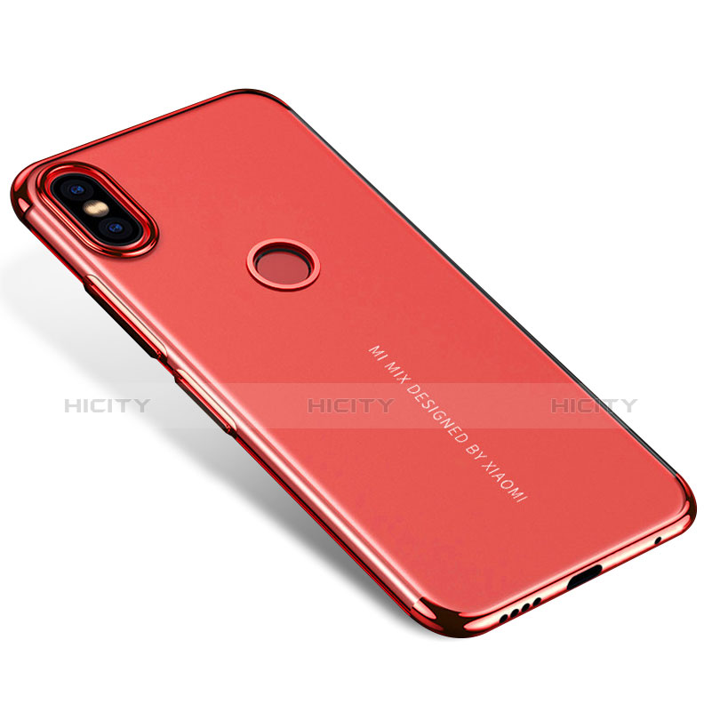 Funda Silicona Ultrafina Carcasa Transparente H04 para Xiaomi Mi Mix 2S Rojo