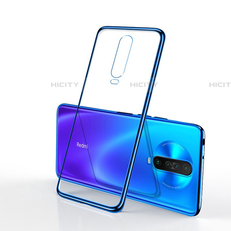 Funda Silicona Ultrafina Carcasa Transparente H04 para Xiaomi Redmi K30 5G Azul