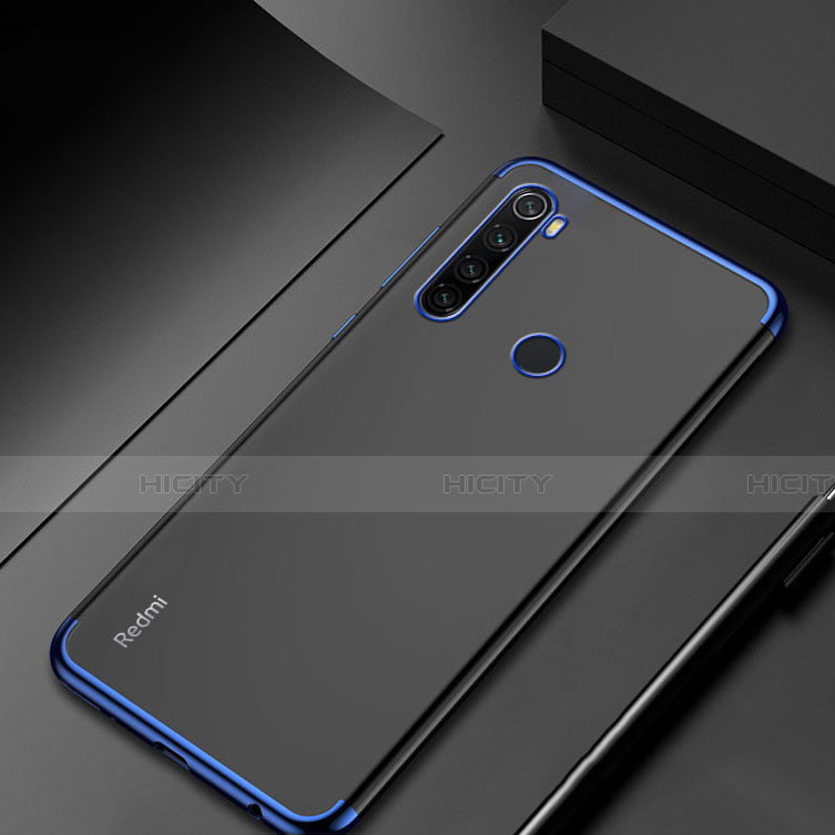 Funda Silicona Ultrafina Carcasa Transparente H04 para Xiaomi Redmi Note 8T Azul