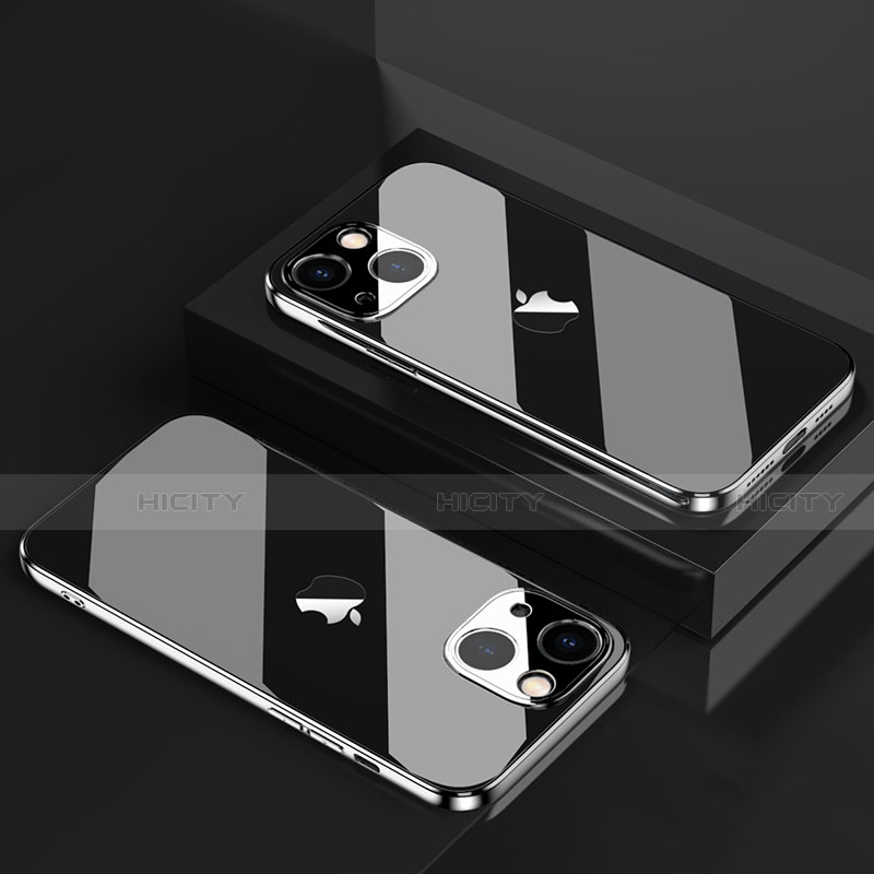 Funda Silicona Ultrafina Carcasa Transparente H05 para Apple iPhone 13 Mini  Morado
