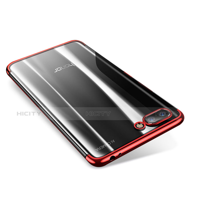 Funda Silicona Ultrafina Carcasa Transparente H05 para Huawei Honor 10 Rojo