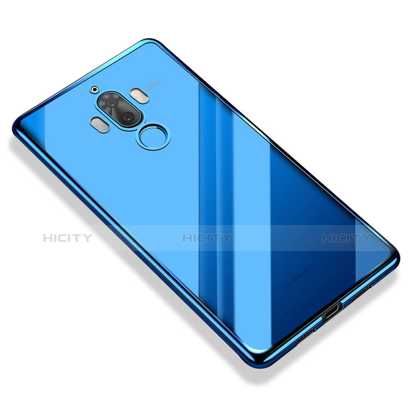 Funda Silicona Ultrafina Carcasa Transparente H05 para Huawei Mate 9 Azul