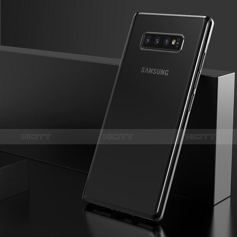 Funda Silicona Ultrafina Carcasa Transparente H05 para Samsung Galaxy S10 Plus Negro