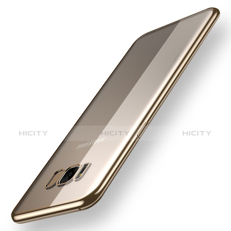 Funda Silicona Ultrafina Carcasa Transparente H05 para Samsung Galaxy S8 Oro