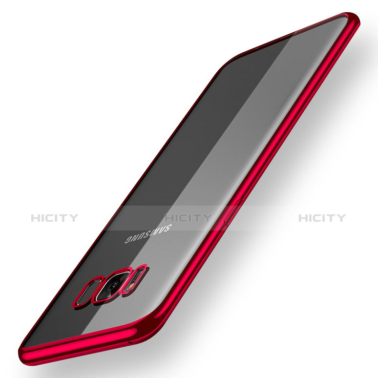 Funda Silicona Ultrafina Carcasa Transparente H05 para Samsung Galaxy S8 Plus Rojo