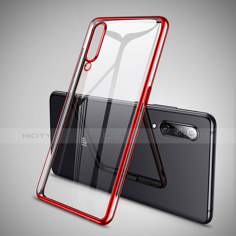Funda Silicona Ultrafina Carcasa Transparente H05 para Xiaomi Mi 9 Pro Rojo