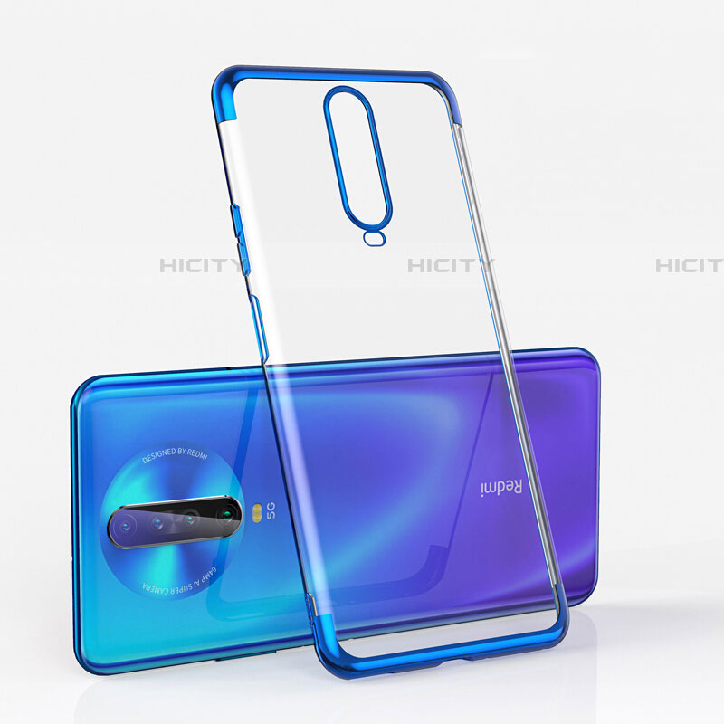 Funda Silicona Ultrafina Carcasa Transparente H05 para Xiaomi Poco X2 Azul