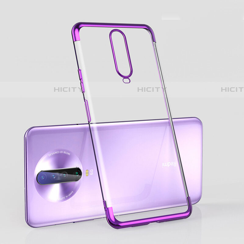 Funda Silicona Ultrafina Carcasa Transparente H05 para Xiaomi Redmi K30 5G Morado