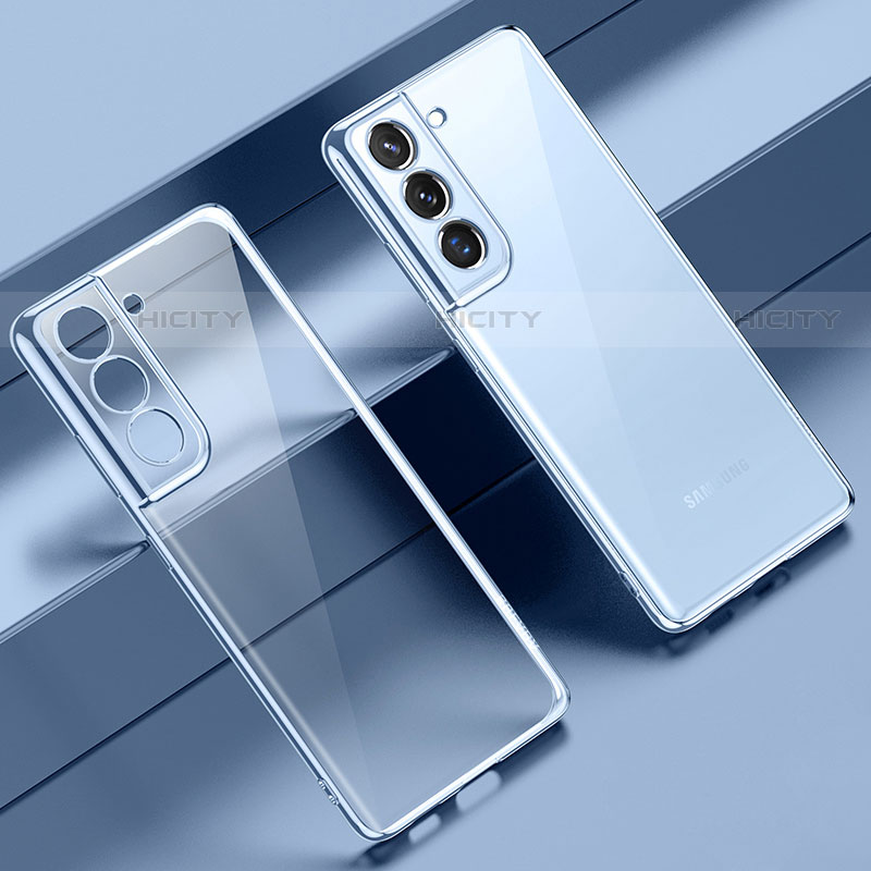 Funda Silicona Ultrafina Carcasa Transparente H08 para Samsung Galaxy S21 5G Azul Cielo