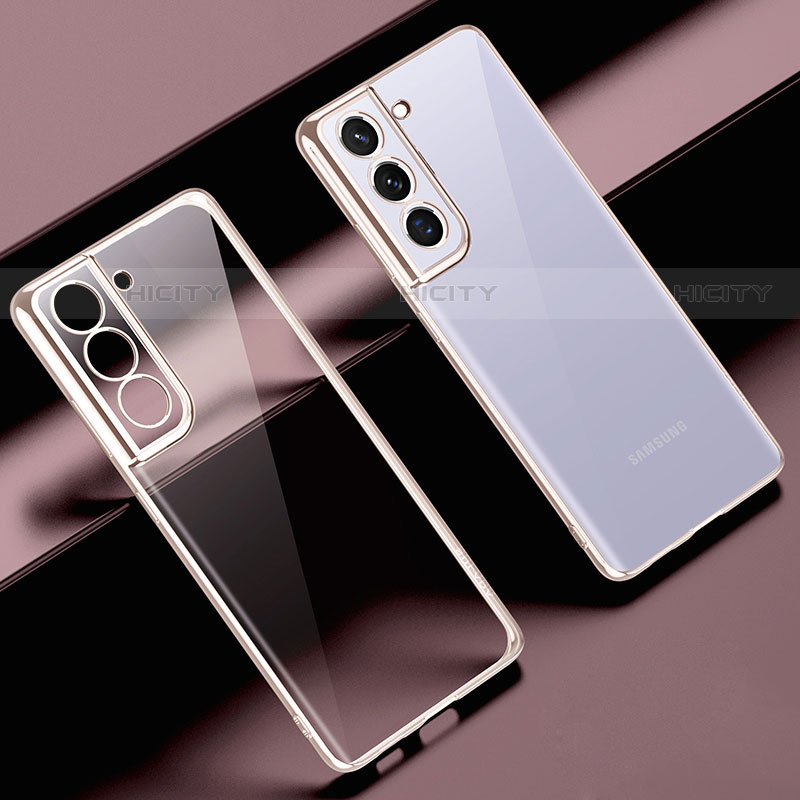 Funda Silicona Ultrafina Carcasa Transparente H08 para Samsung Galaxy S21 Plus 5G Rosa