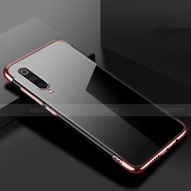 Funda Silicona Ultrafina Carcasa Transparente H08 para Xiaomi Mi 9 Pro 5G Oro Rosa
