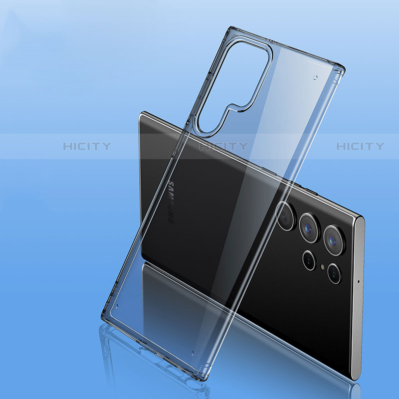 Funda Silicona Ultrafina Carcasa Transparente H10 para Samsung Galaxy S22 Ultra 5G Gris