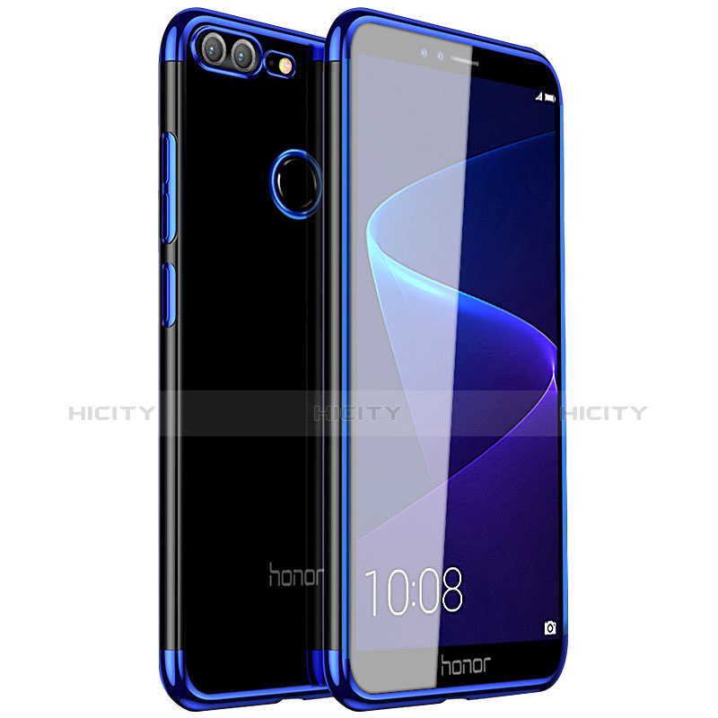 Funda Silicona Ultrafina Carcasa Transparente H16 para Huawei Honor 9 Lite Azul