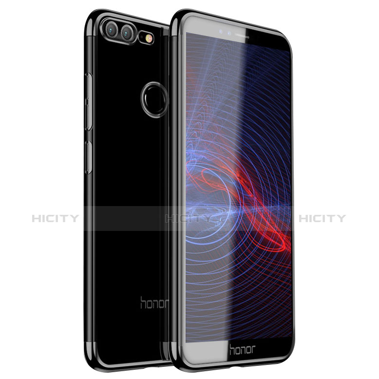 Funda Silicona Ultrafina Carcasa Transparente H16 para Huawei Honor 9 Lite Negro