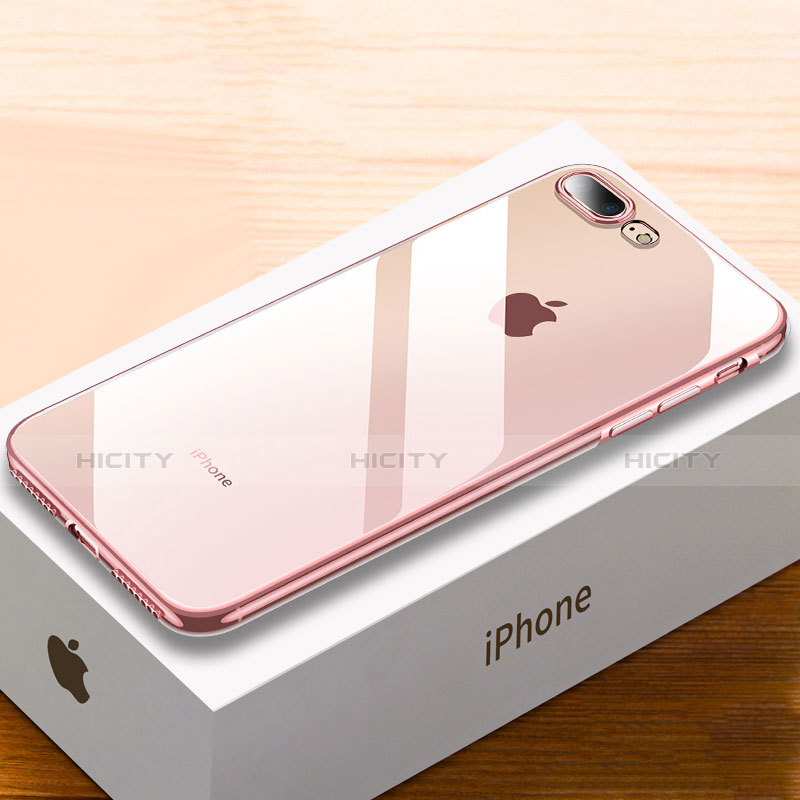 Silicona Ultrafina Carcasa Transparente HC02 para Apple iPhone Plus Oro Rosa
