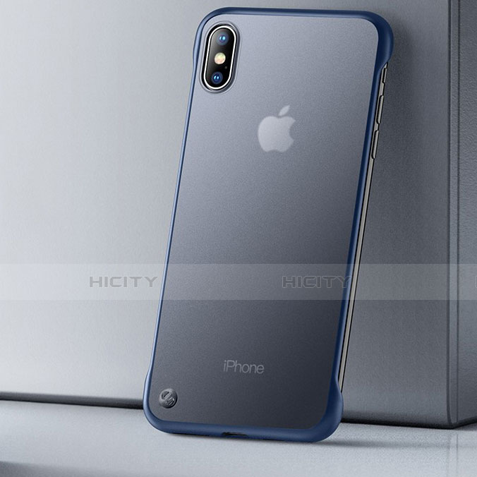 Funda Silicona Ultrafina Carcasa Transparente HT01 para Apple iPhone Xs Azul