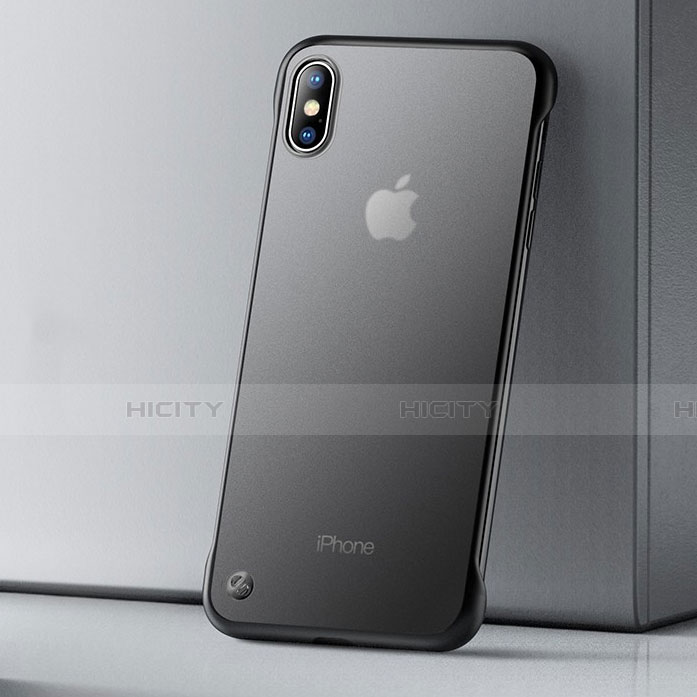Funda Silicona Ultrafina Carcasa Transparente HT01 para Apple iPhone Xs Max Negro