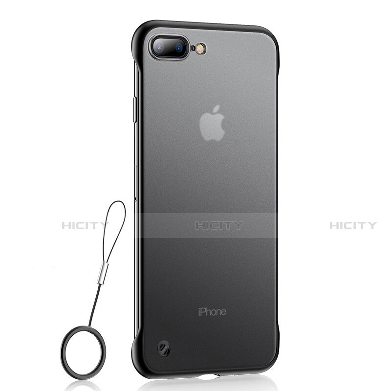 Funda Silicona Ultrafina Carcasa Transparente HT02 para Apple iPhone 8 Plus Negro