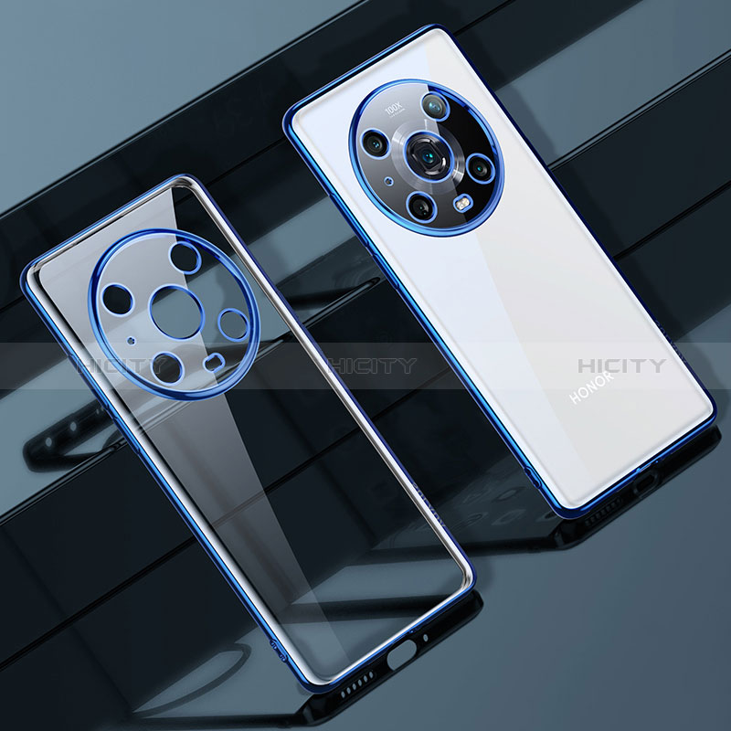 Funda Silicona Ultrafina Carcasa Transparente LD1 para Huawei Honor Magic4 Pro 5G Azul