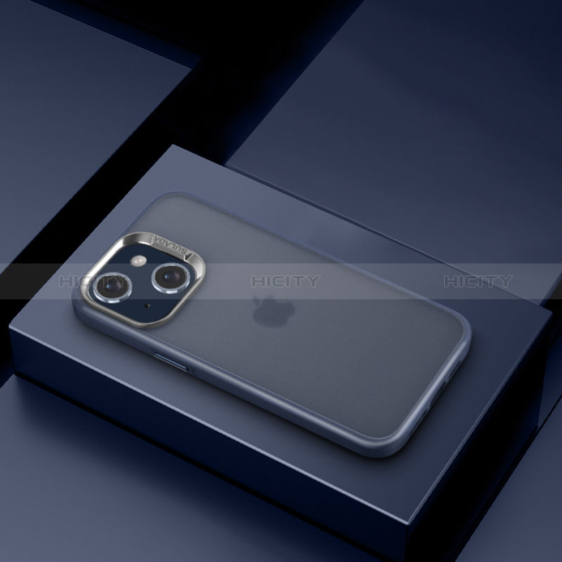 Funda Silicona Ultrafina Carcasa Transparente LD8 para Apple iPhone 14 Azul