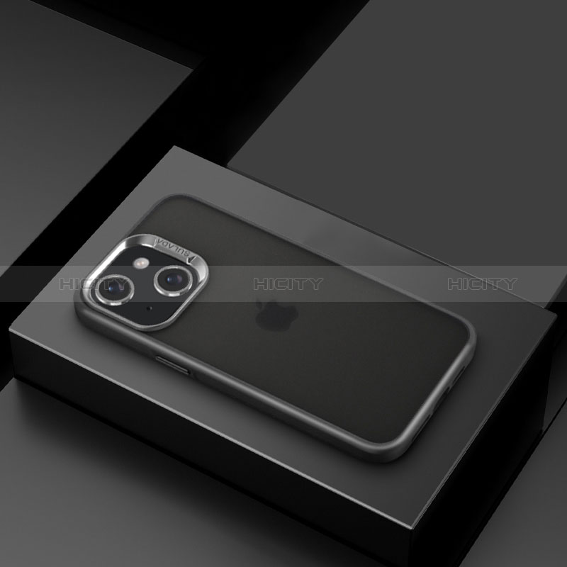 Funda Silicona Ultrafina Carcasa Transparente LD8 para Apple iPhone 14 Negro
