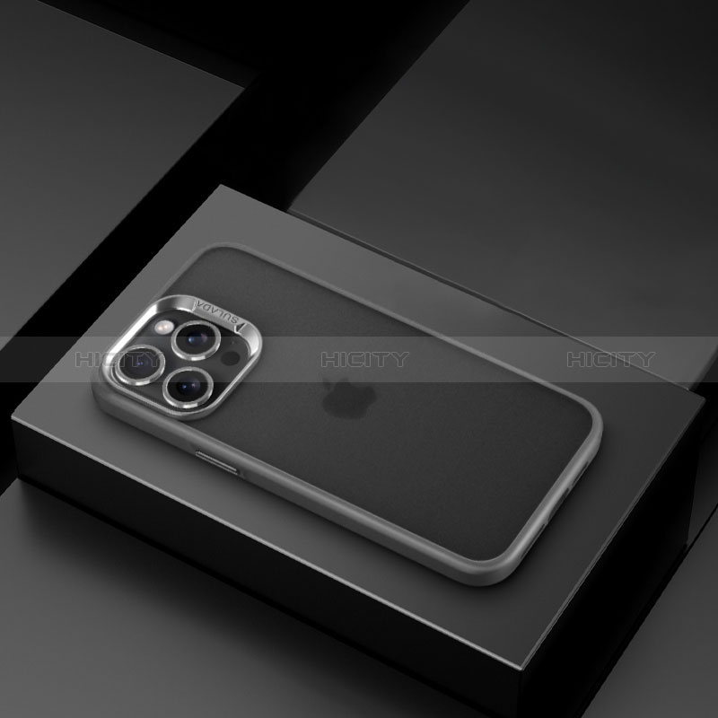 Funda Silicona Ultrafina Carcasa Transparente LD8 para Apple iPhone 14 Pro Gris