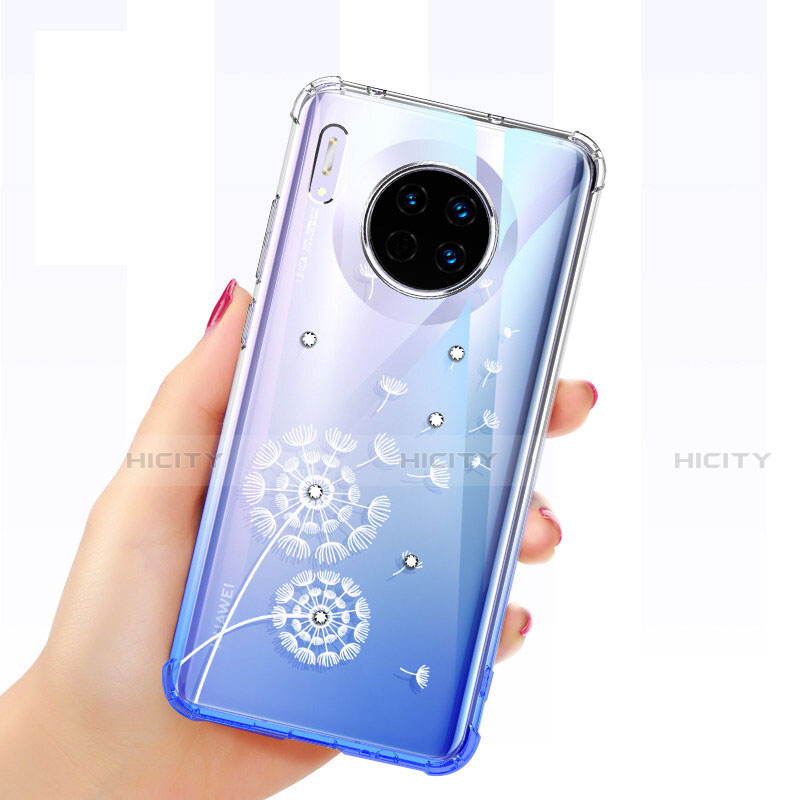 Funda Silicona Ultrafina Carcasa Transparente Mariposa para Huawei Mate 30 Pro