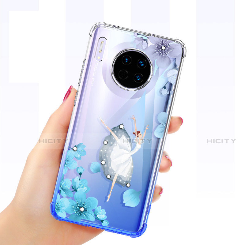 Funda Silicona Ultrafina Carcasa Transparente Mariposa para Huawei Mate 30 Pro 5G