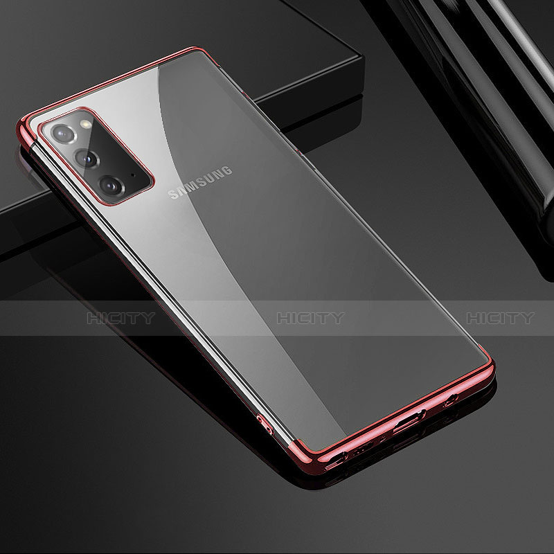 Funda Silicona Ultrafina Carcasa Transparente N03 para Samsung Galaxy Note 20 5G Oro Rosa