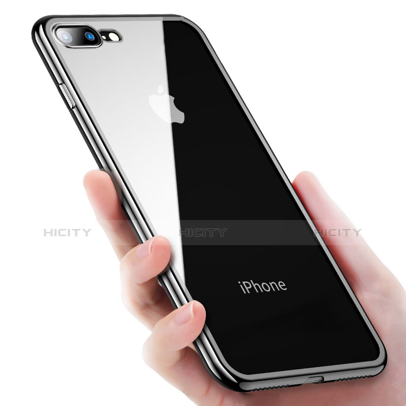 Funda Silicona Ultrafina Carcasa Transparente Q04 para Apple iPhone 8 Plus