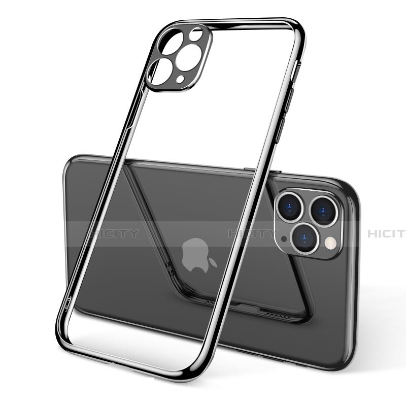Funda Silicona Ultrafina Carcasa Transparente S01 para Apple iPhone 11 Pro Negro