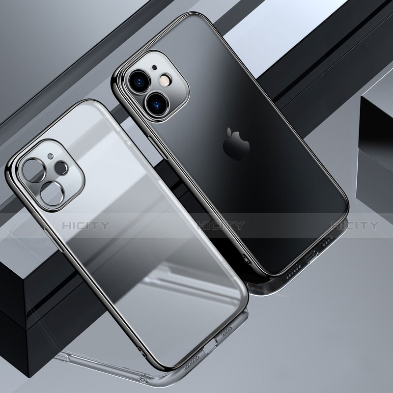 Funda Silicona Ultrafina Carcasa Transparente S01 para Apple iPhone 12 Pro Negro