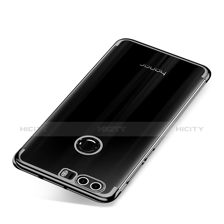 Funda Silicona Ultrafina Carcasa Transparente S01 para Huawei Honor 8 Negro
