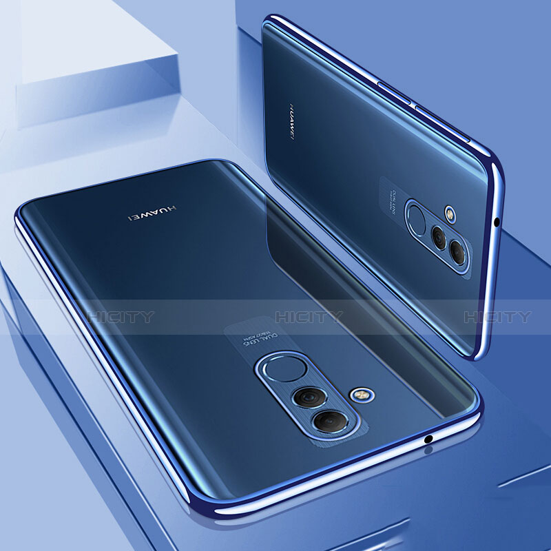 Funda Silicona Ultrafina Carcasa Transparente S01 para Huawei Mate 20 Lite Azul
