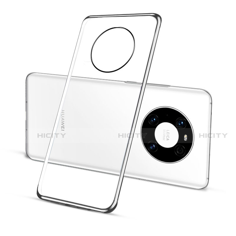 Funda Silicona Ultrafina Carcasa Transparente S01 para Huawei Mate 40 Pro Plata