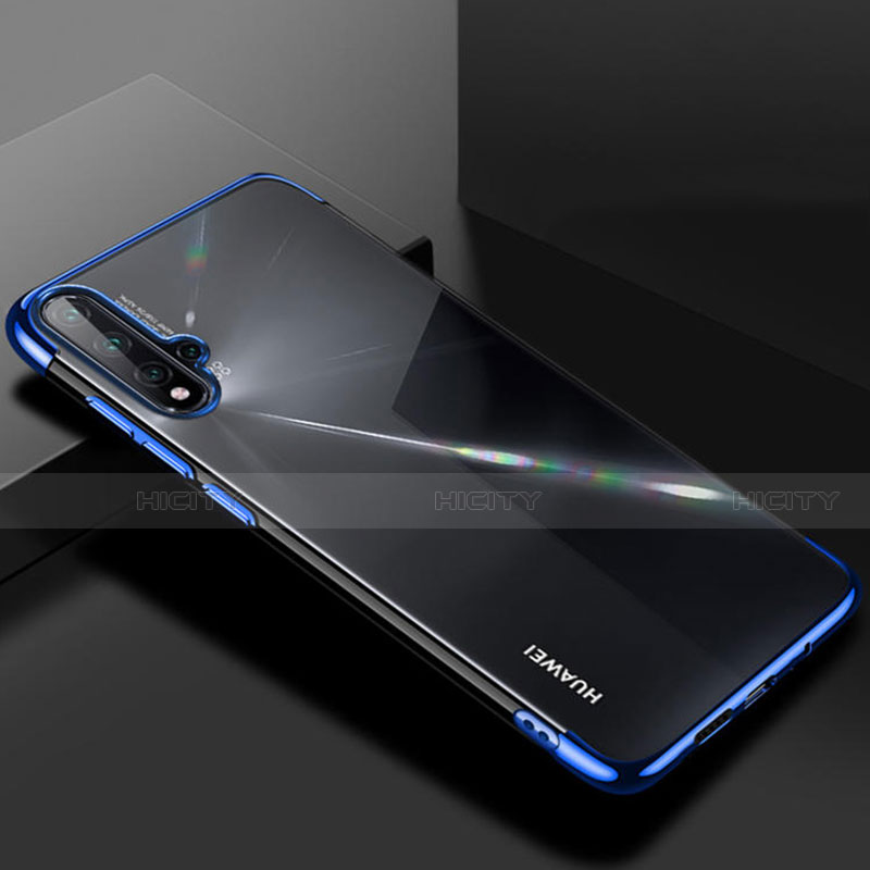 Funda Silicona Ultrafina Carcasa Transparente S01 para Huawei Nova 5 Pro Azul