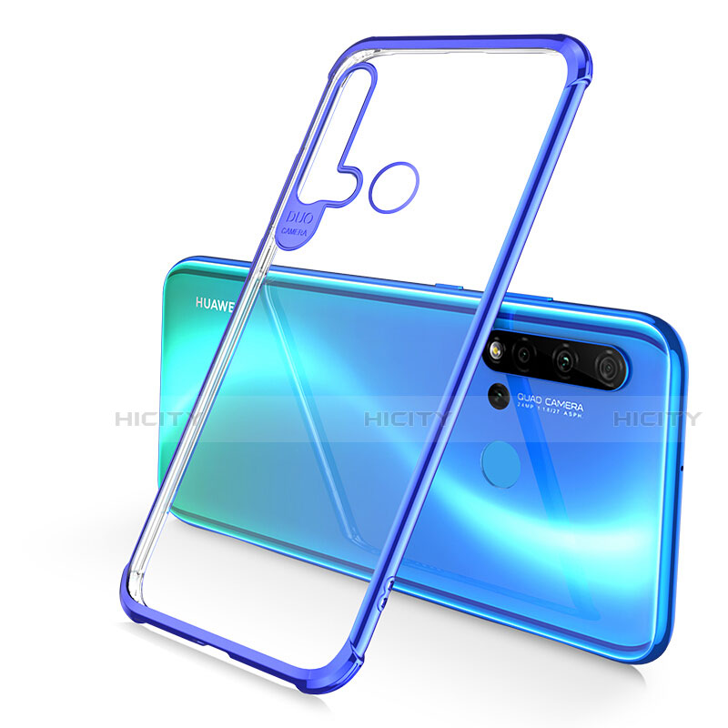Funda Silicona Ultrafina Carcasa Transparente S01 para Huawei Nova 5i Azul