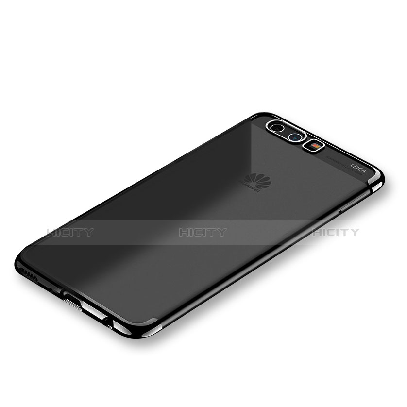 Funda Silicona Ultrafina Carcasa Transparente S01 para Huawei P10 Plus Negro