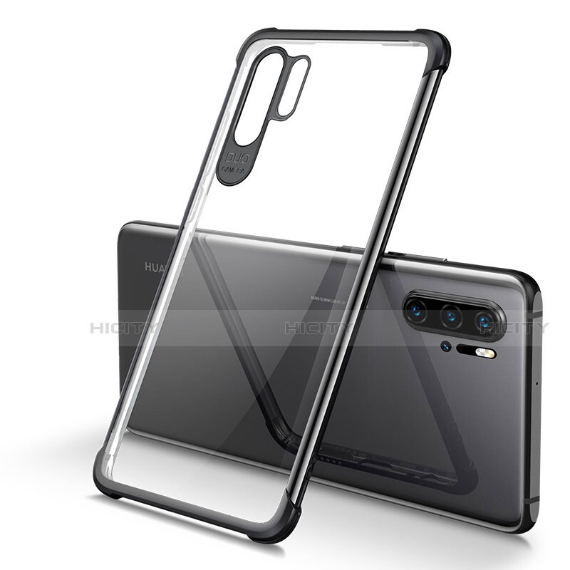 Funda Silicona Ultrafina Carcasa Transparente S01 para Huawei P30 Pro Negro