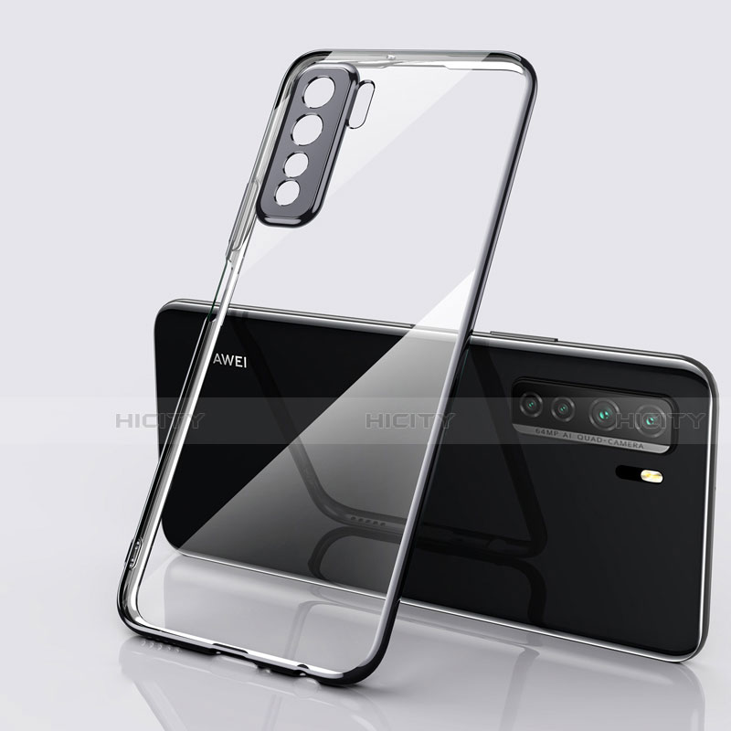 Funda Silicona Ultrafina Carcasa Transparente S01 para Huawei P40 Lite 5G Negro