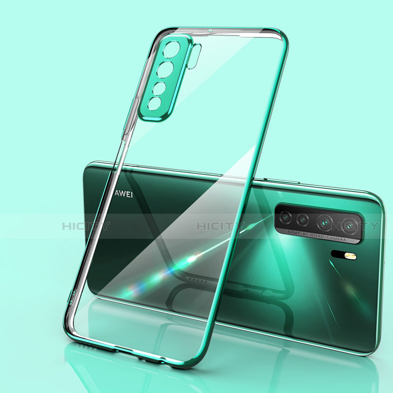 Funda Silicona Ultrafina Carcasa Transparente S01 para Huawei P40 Lite 5G Verde