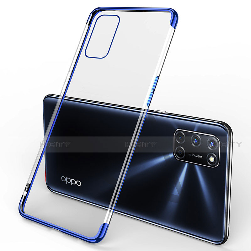 Funda Silicona Ultrafina Carcasa Transparente S01 para Oppo A52 Azul