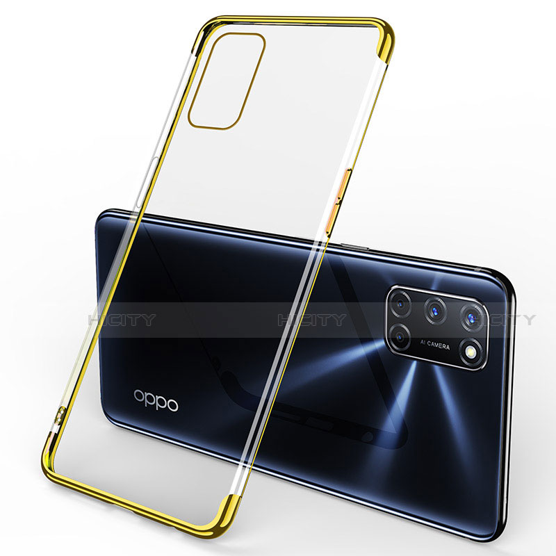 Funda Silicona Ultrafina Carcasa Transparente S01 para Oppo A72 Amarillo